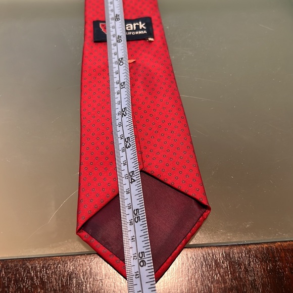 Vintage Mark of California Mens Red  Tie - Picture 6 of 7